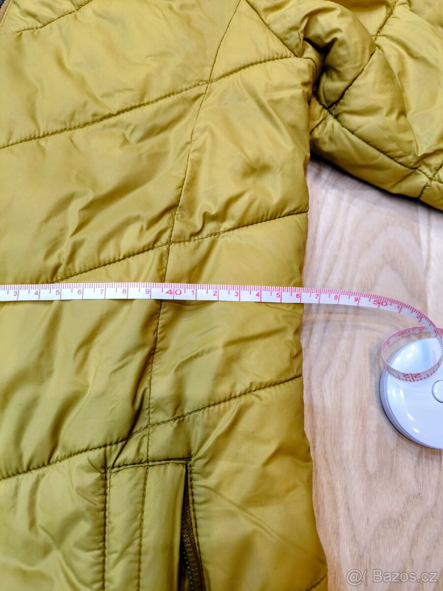 Hořčicový zimní kabát Alpine Pro - 10