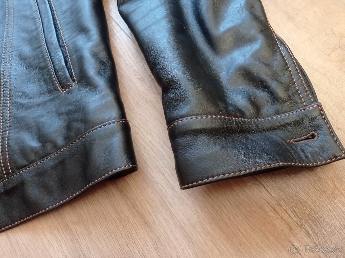 Kožená bunda z jehnětiny - M - jako nová - 10
