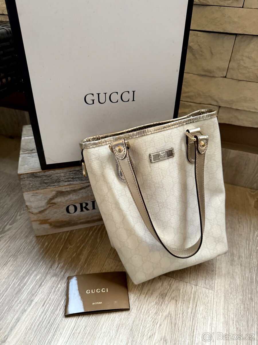 Gucci bílá kabelka, originál - 10