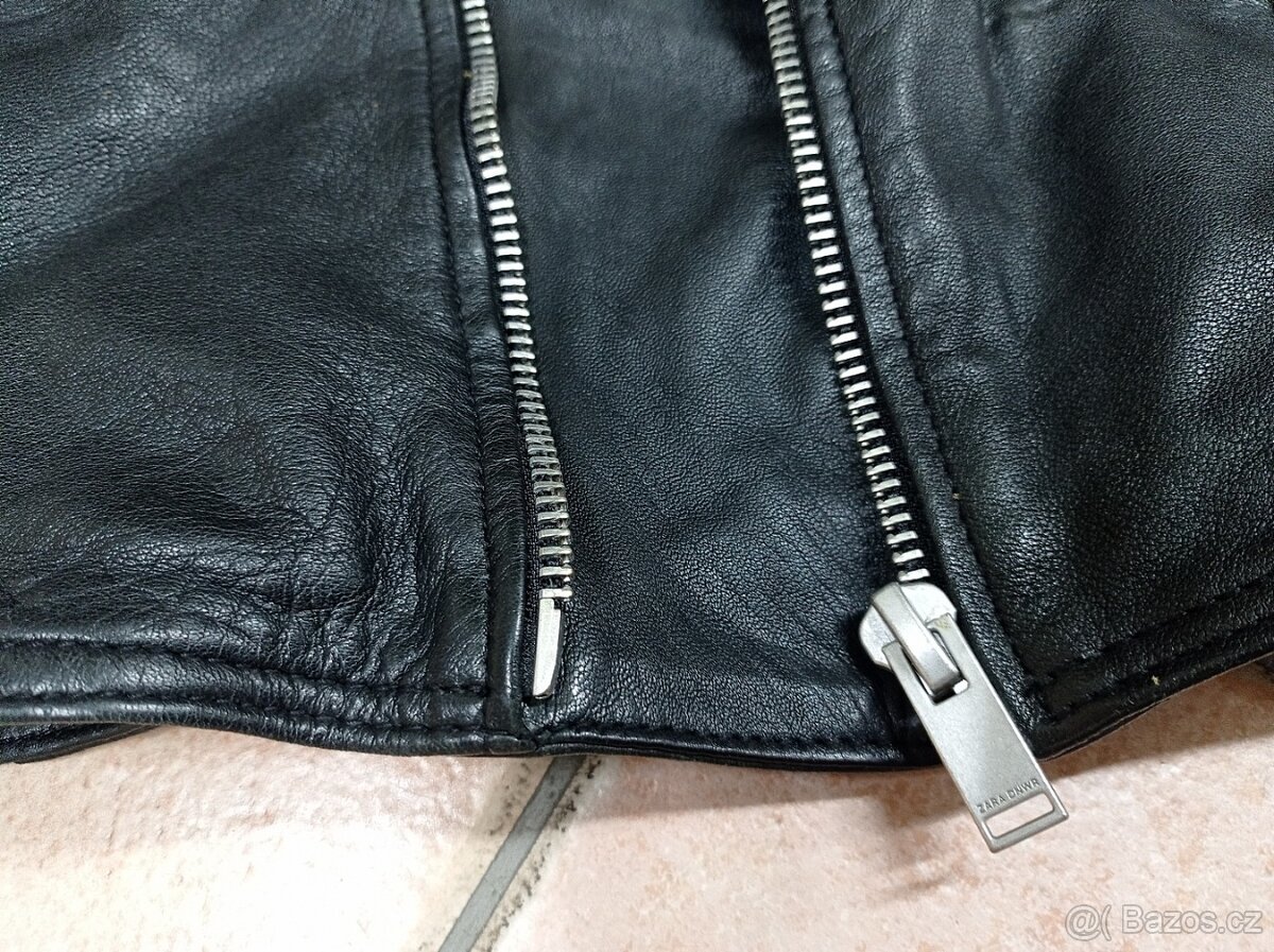 Kožený křivák Zara - M - jako nový - 10