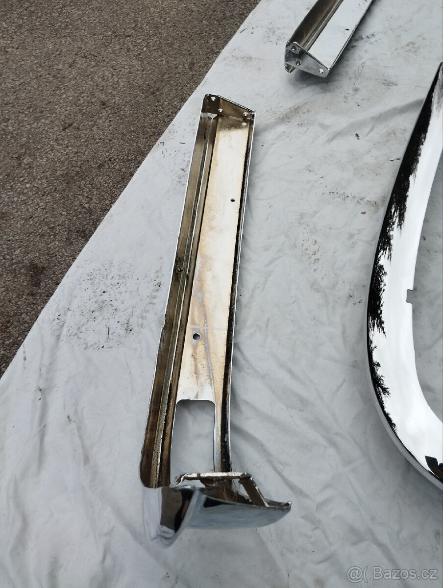 Škoda 100 110 nachromovane narazniky s vyrezom - 10