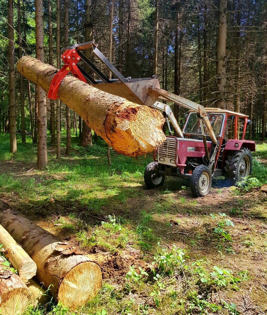 Kleště na klády mechanické, Drapák, 2t - 10