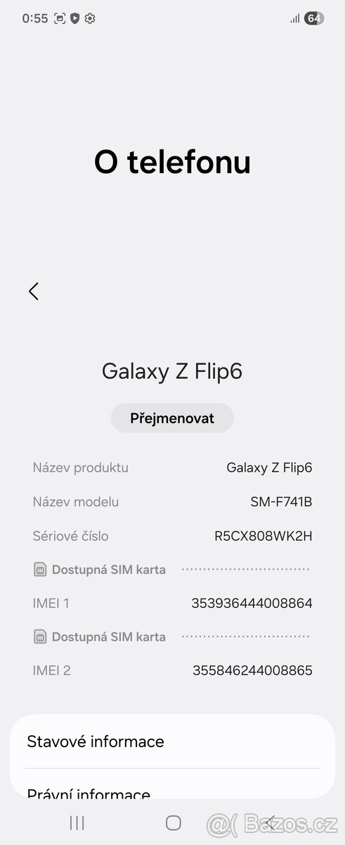 Samsung Z Flip 6 256 GB gold - top - 10