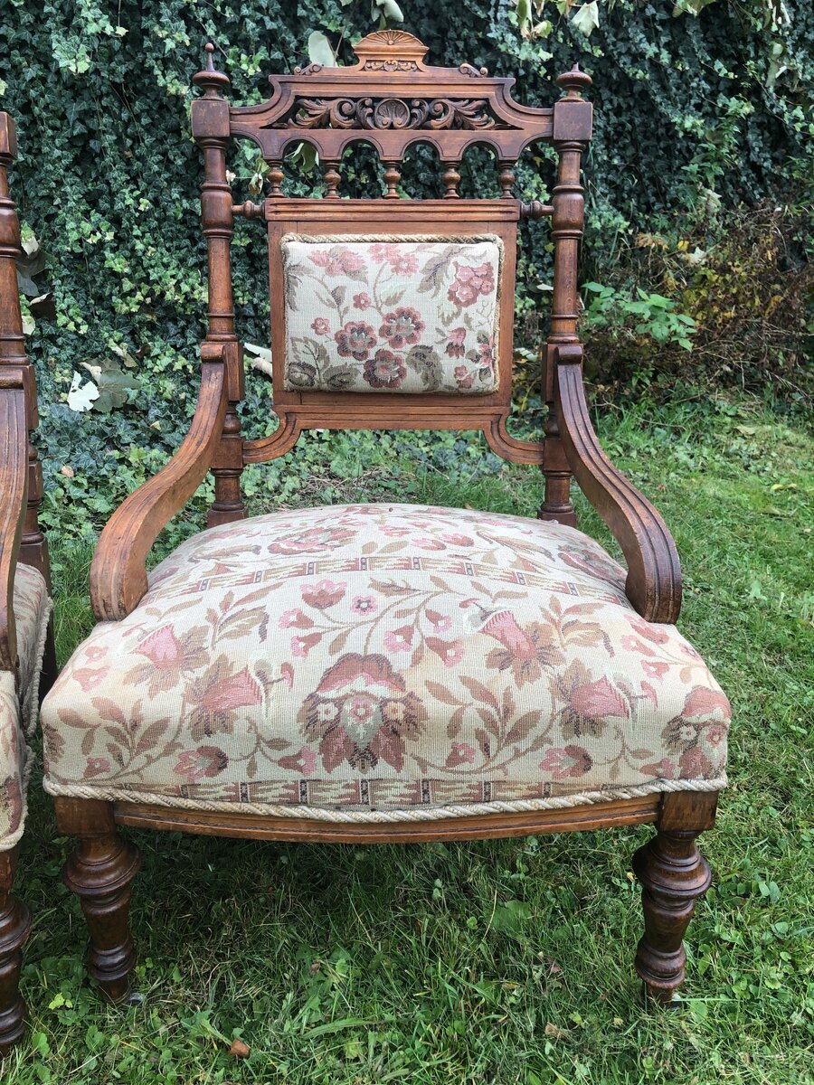 Starožitná sedací souprava (6 ks) - 10