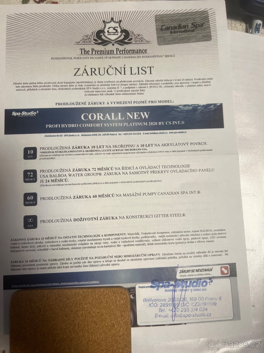 Vířivka Corall New profi comfort system platinum 2020 - 10