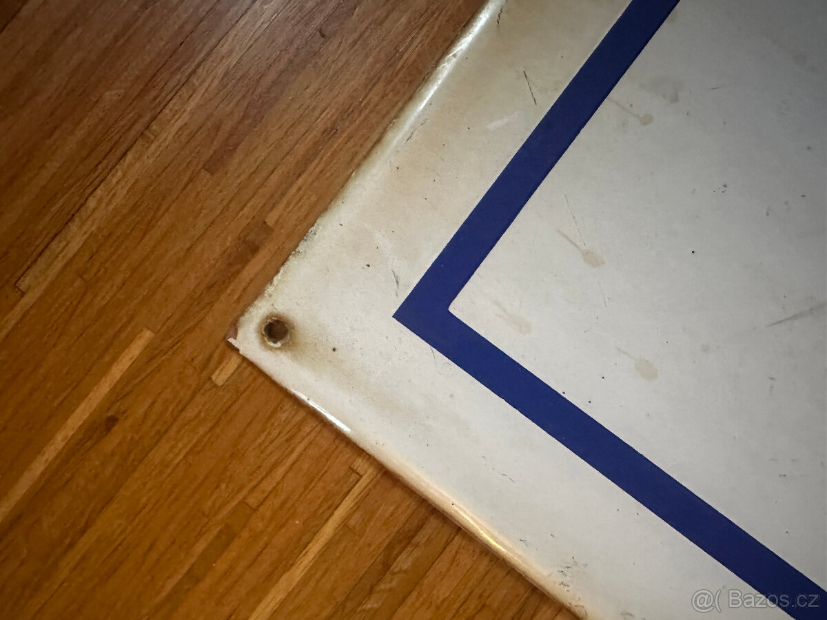 RETRO smaltovaná cedule OBECNÍ KNIHOVNA - 80x40 cm - 10