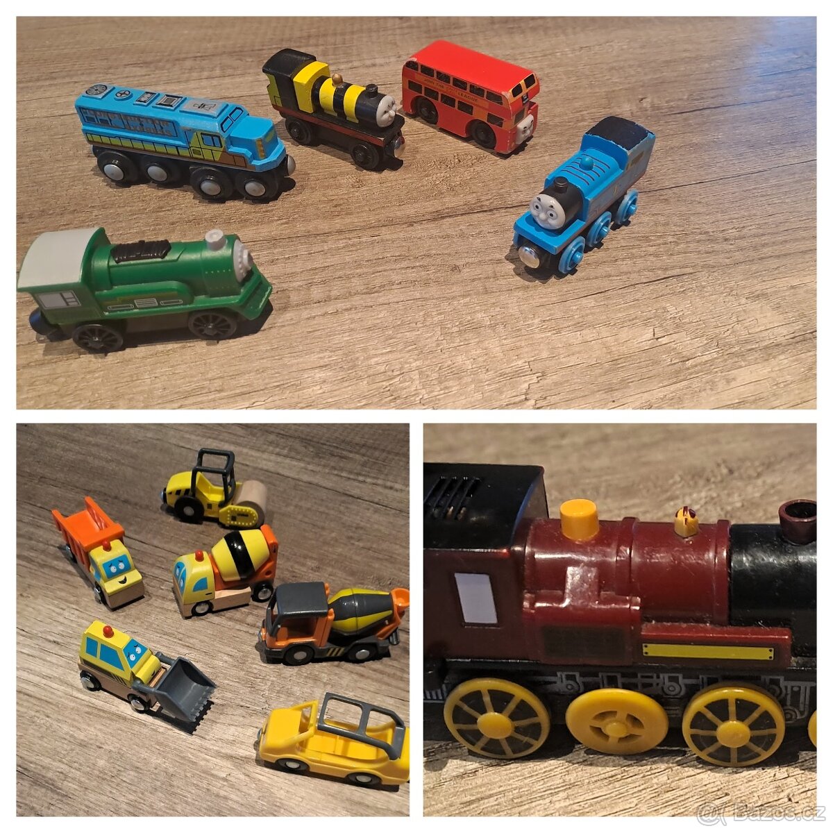 Velká sada dřevěných vláčkodráh a kolejí Maxim a Playtive - 10