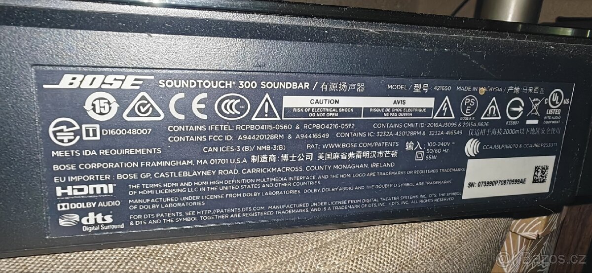 BOSE soundbar Soundtouch 300 - 10