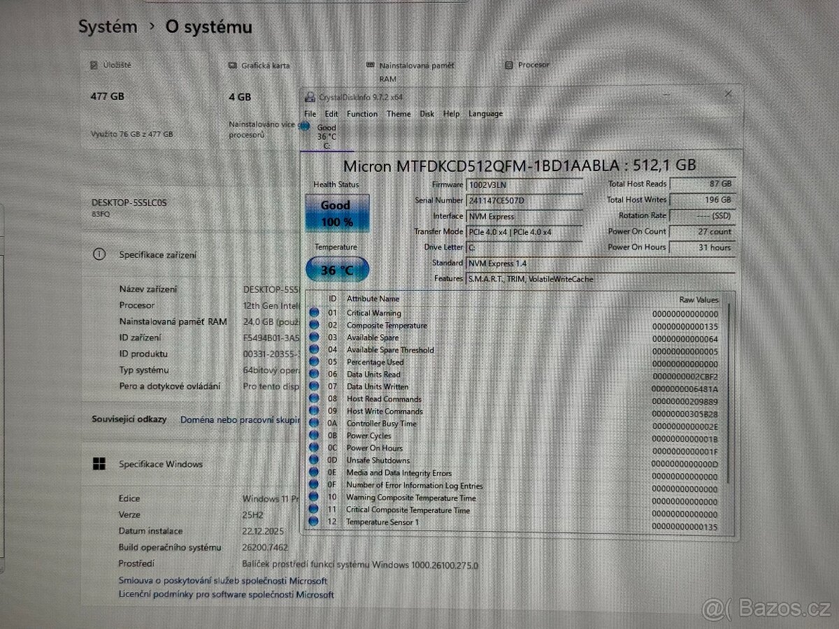 Lenovo LOQ 15IAX9I 15,6" FHD 144Hz 24G 512G Arc A530M DPH - 10