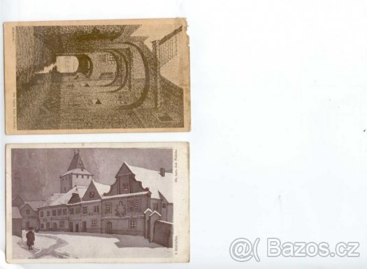 Staré kolorované pohlednice Beroun, Sv. Jan p.S., 100 let - 10