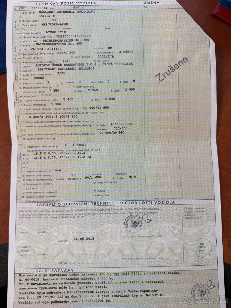 Mercedes Atego 1218 kafilérie - 10