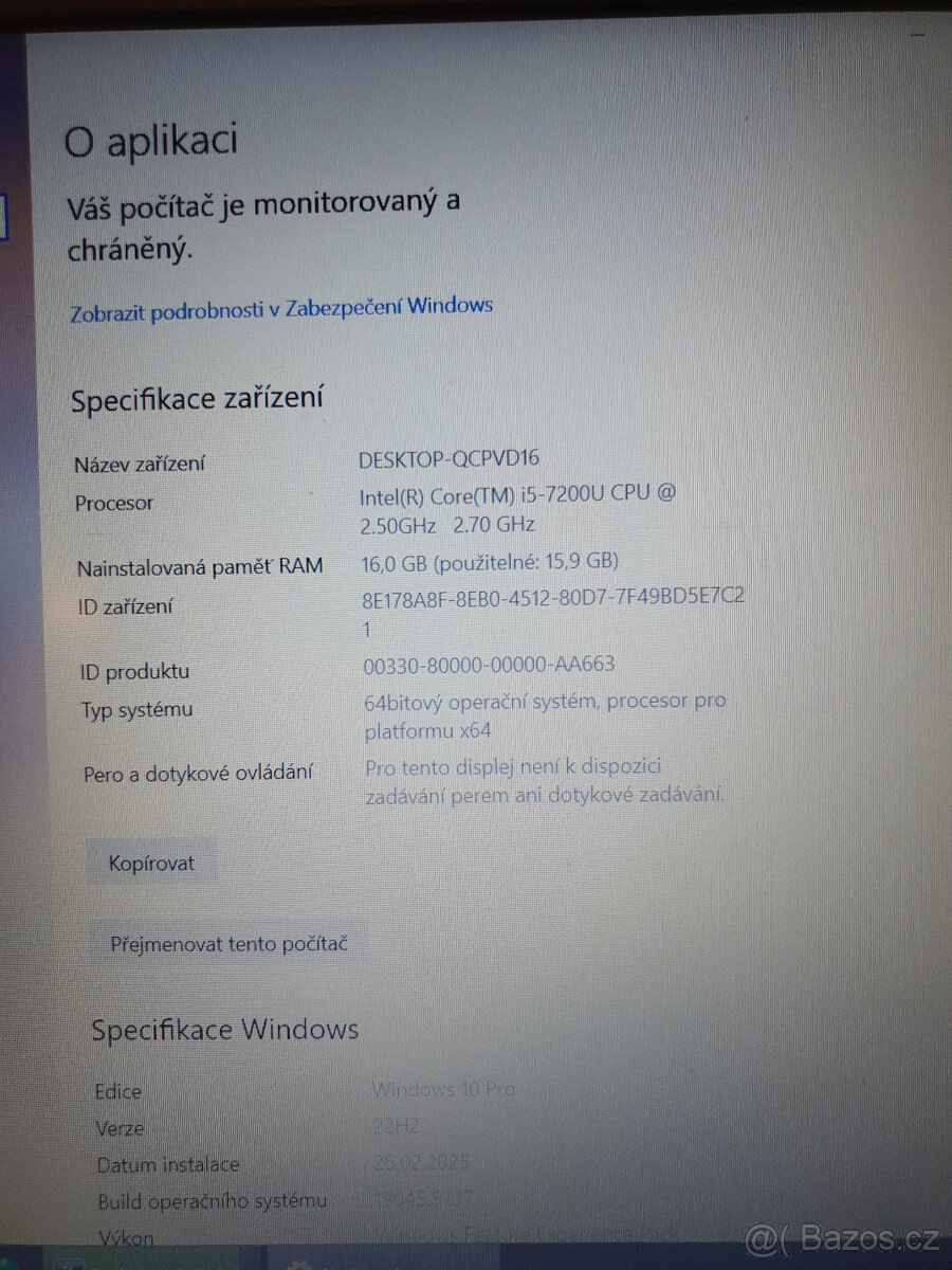 Prodám použitý notebook Acer Aspire E 15 Core i5 RAM 16GB - 10