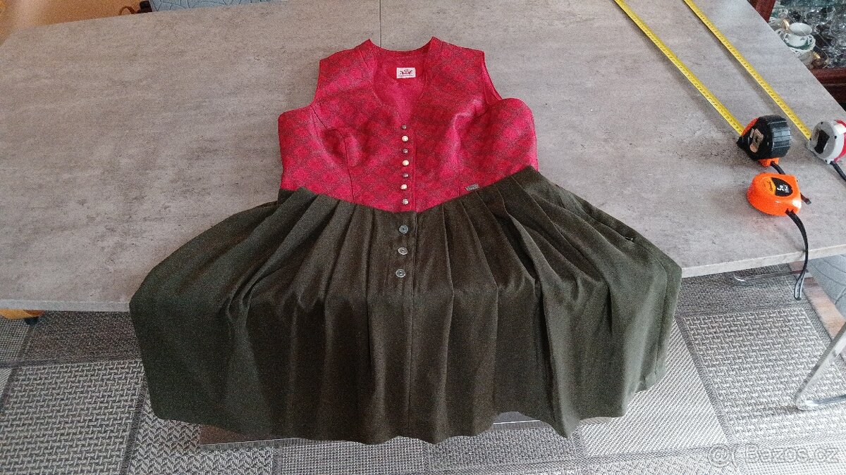 Krojové šaty dirndl Spieth & Wensky vel.M - 10