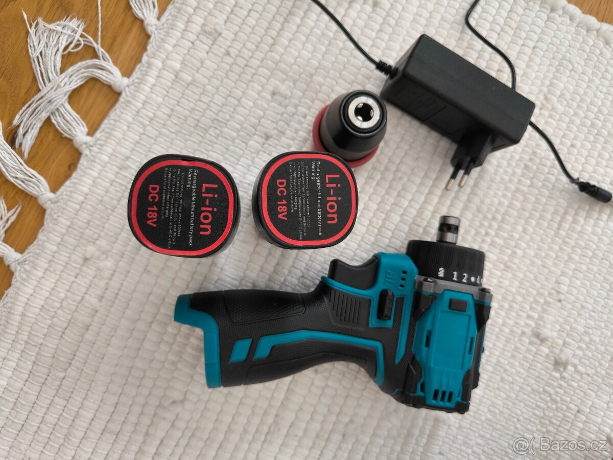 akumulátorový šroubovák, vŕtačka,18V, nový, nepoužitý - 10