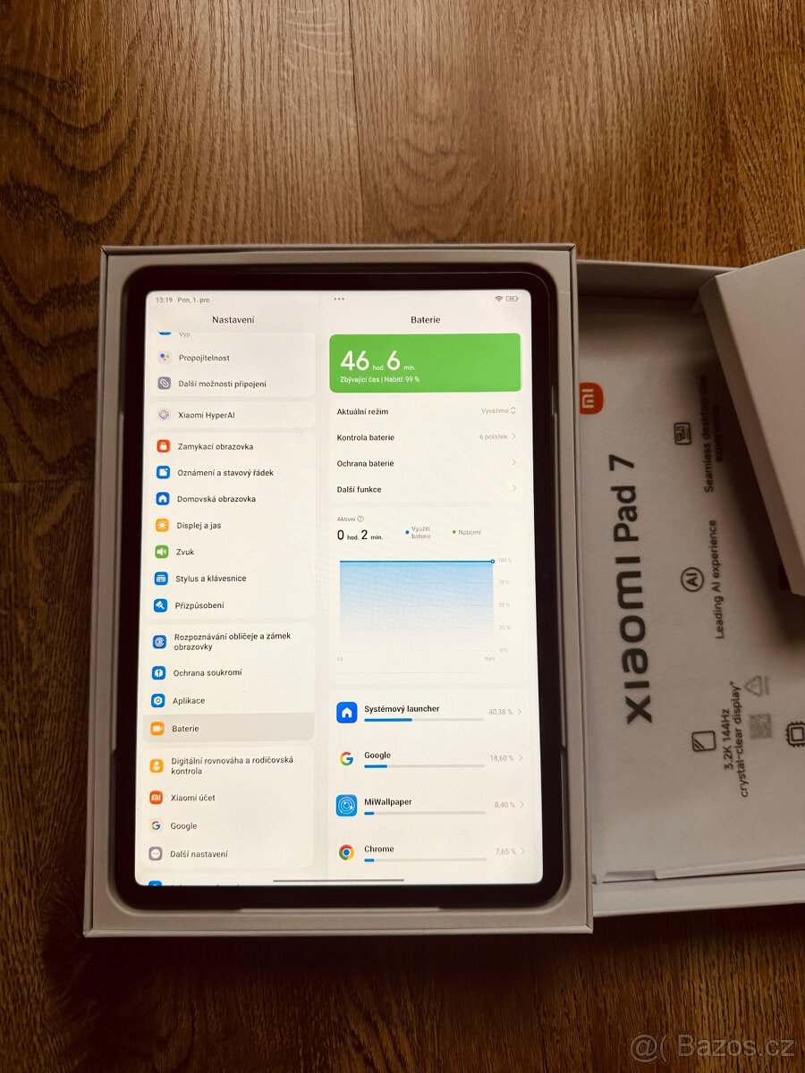 Xiaomi pad 7 displej 3,2K 144Hz - 10
