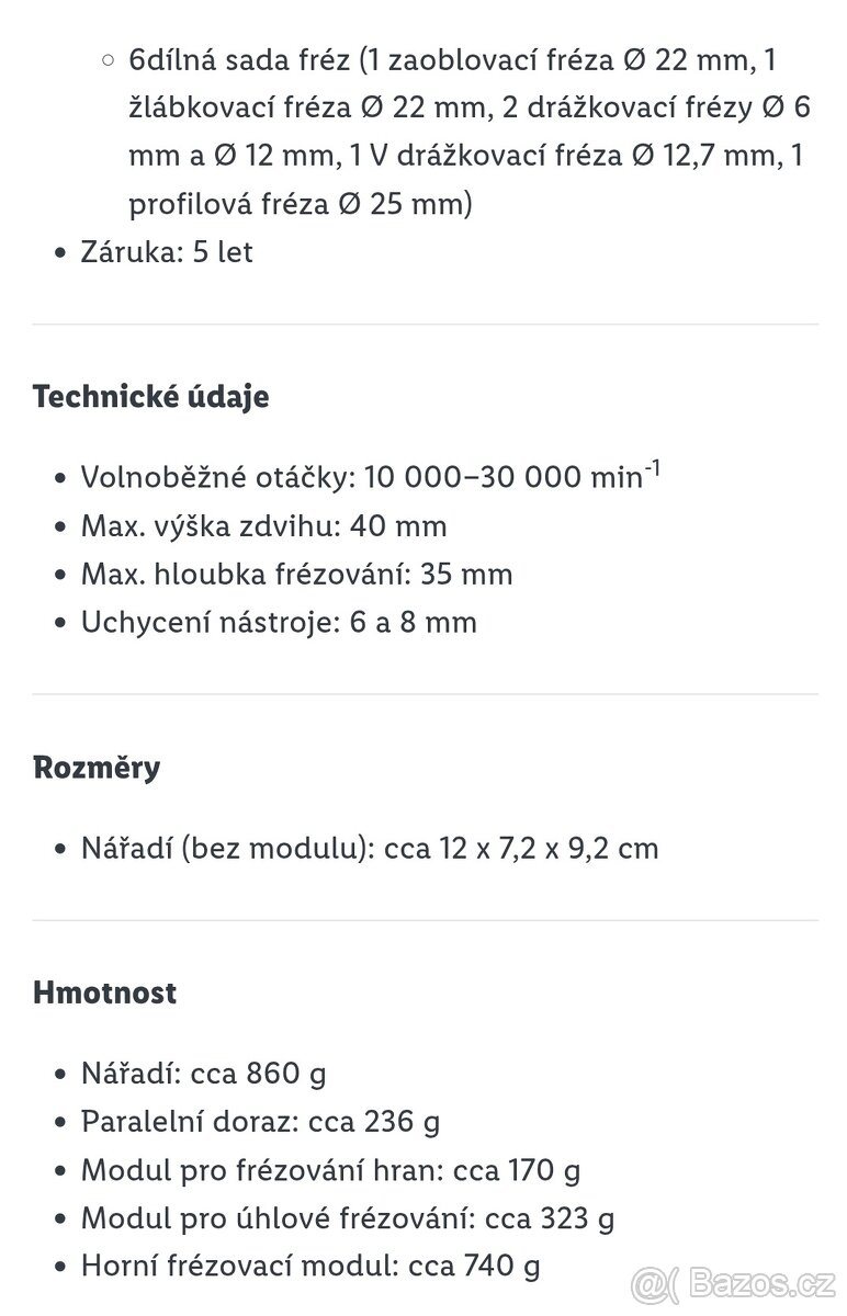 Aku horní frézka peformance 3v1 v kufru - 10