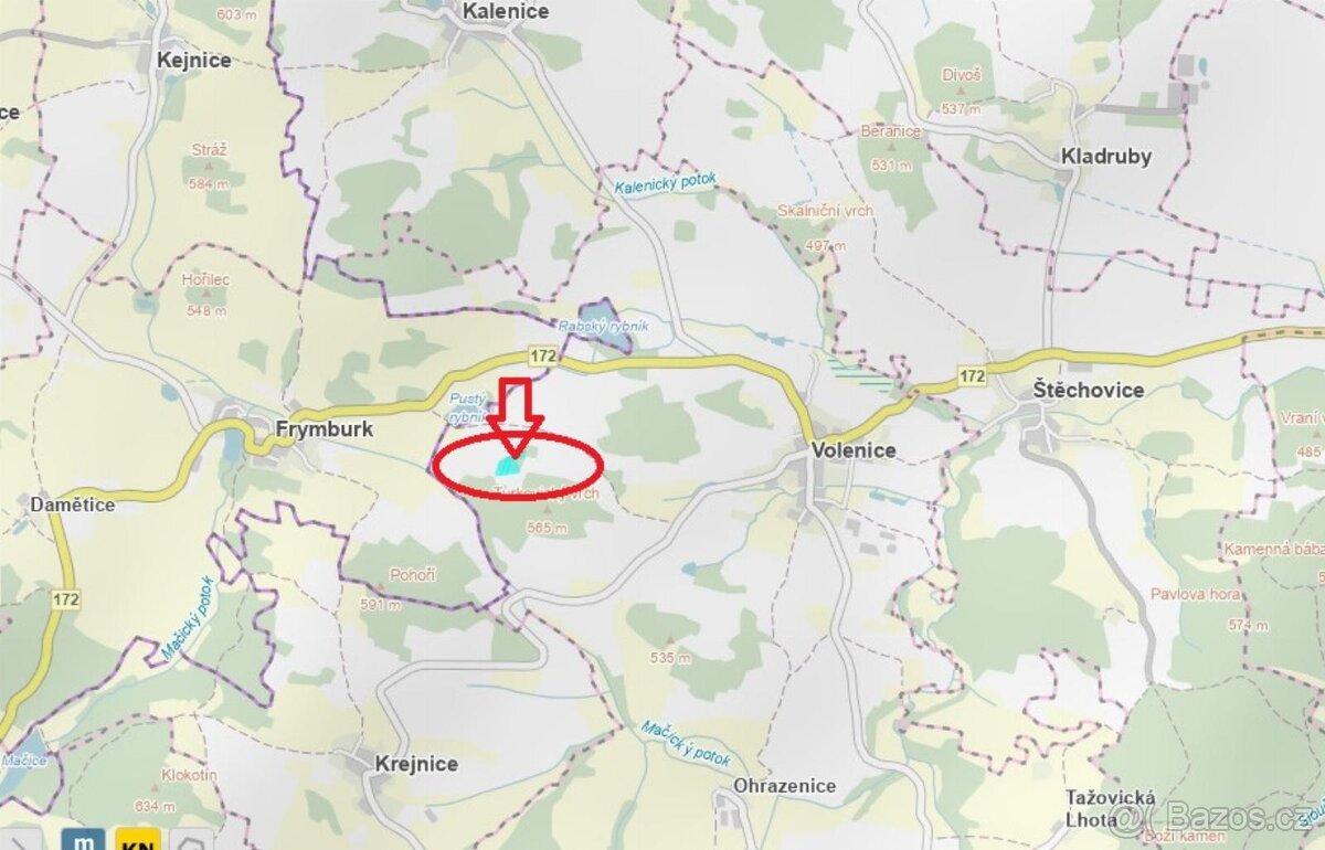 Prodej lesních pozemků v k.ú. Volenice - 10