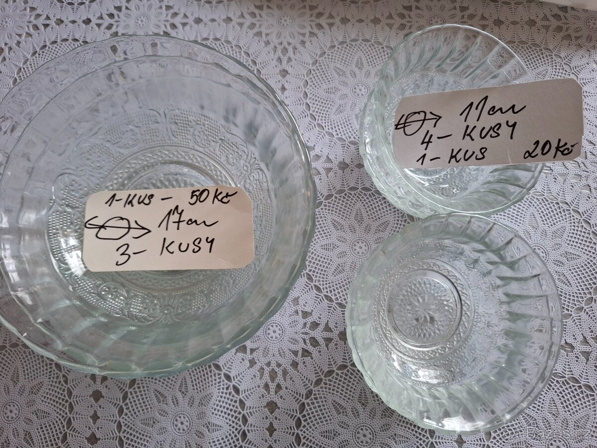 Skleněné nádobí , všeho druhu 10 x foto ,osobní odběr, NOVÉ - 10