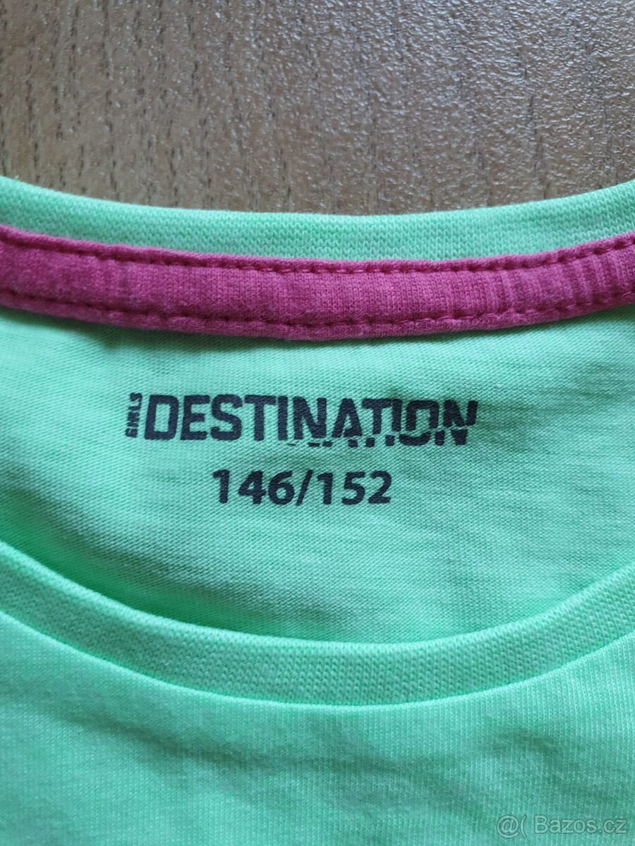 Set tří dívčích triček, krátký rukáv vel.146/152 - 10