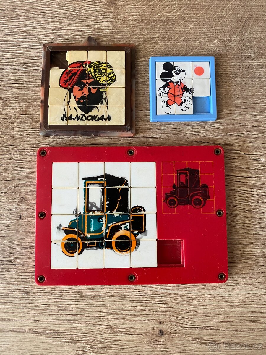 staré hračky skládačky staré hry dětské hlavolamy retro - 10