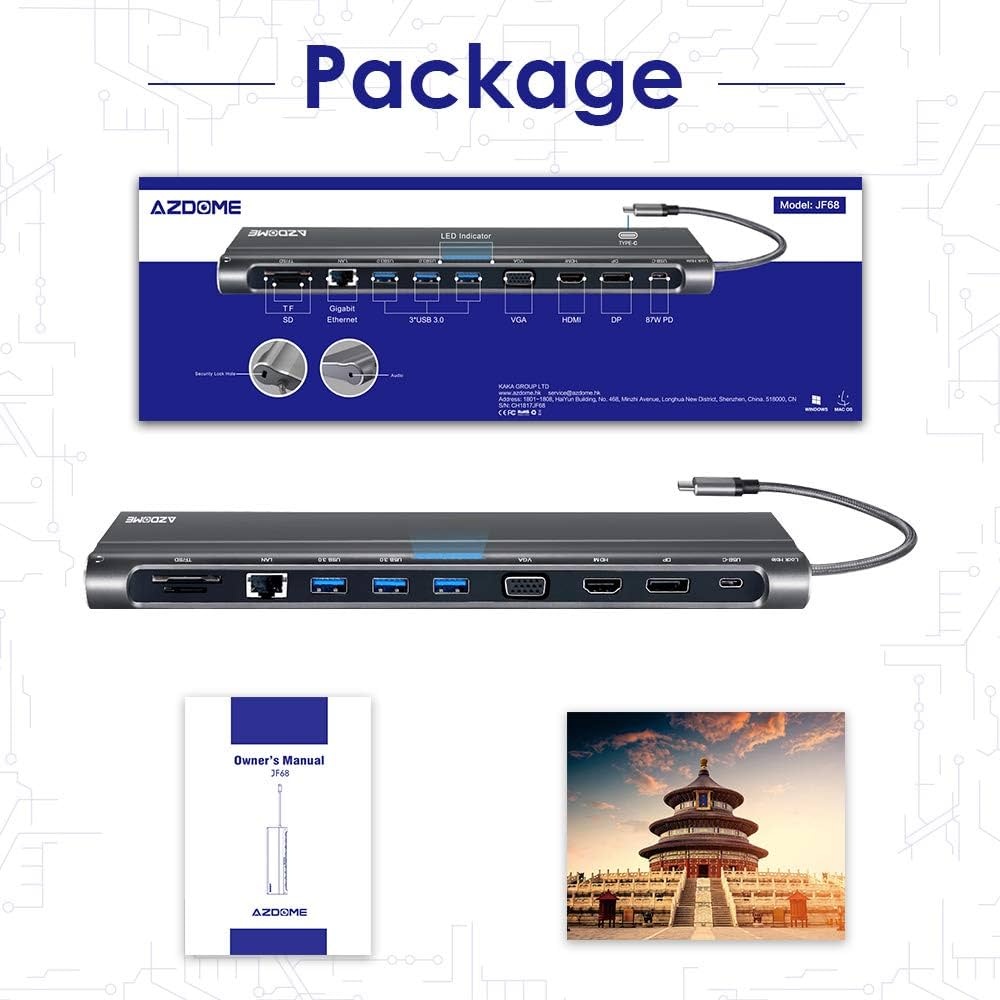 Puv. Cena 2500 - Nová dokovací stanice / rozbočovač USB C - 10