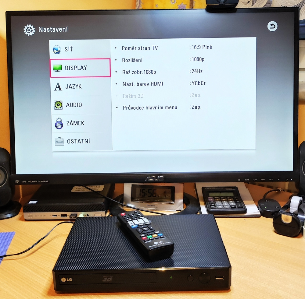 Blu-ray, DVD přehrávač LG BP450 - Super stav - 10