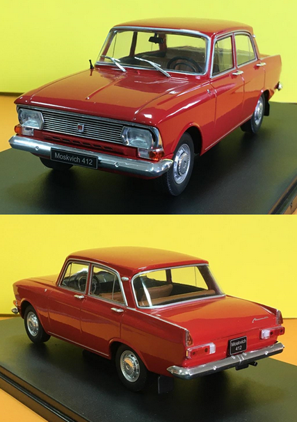 Tramvaj 1:43 1:87. Moskvič 412 1:24 - 10