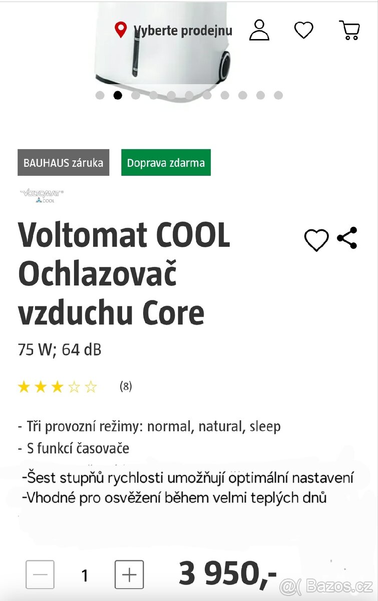 Ochlazovač a zvlhčovač vzduchu Core - 10