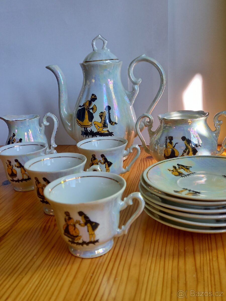 Perleťový porcelánový servis - 10