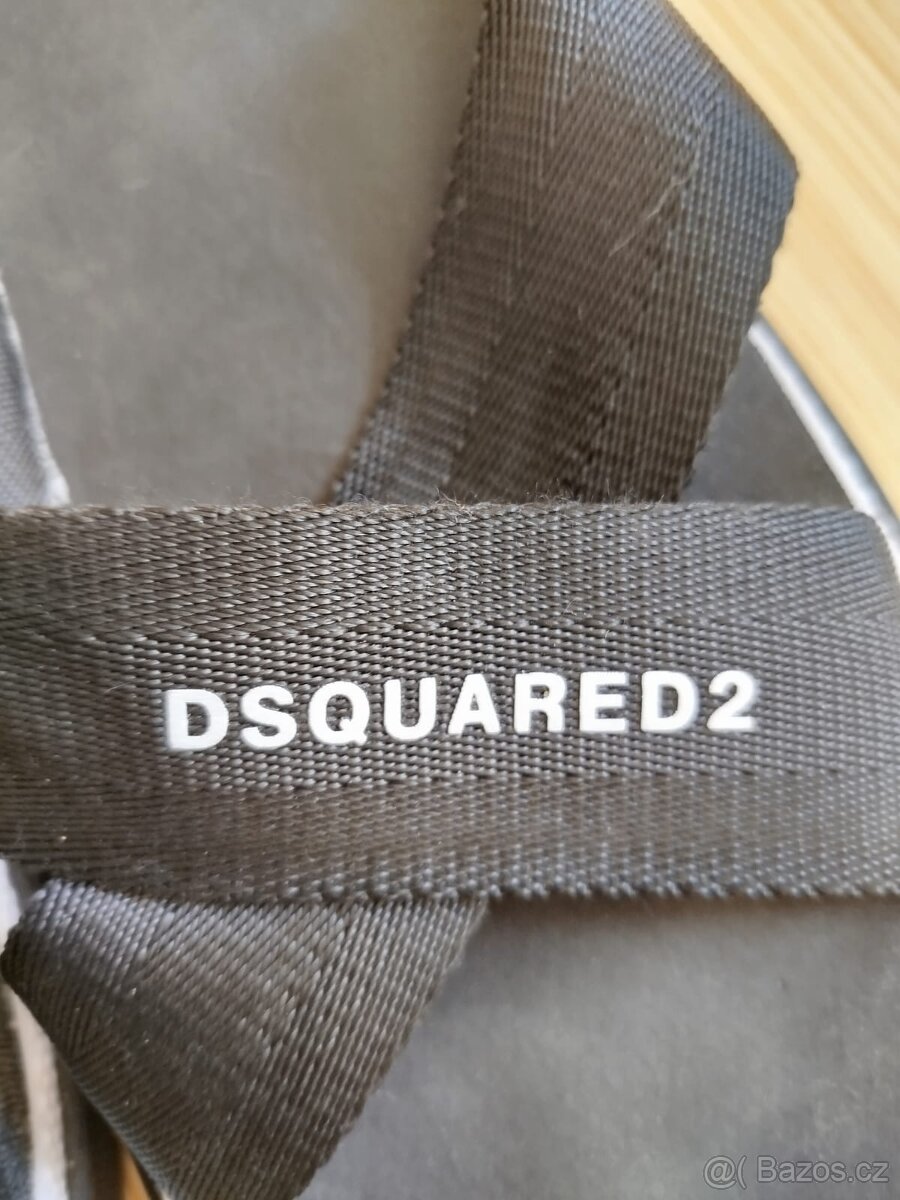 Pánské černé pantofle,zn.DSQUARED2, velikost 45 - 10