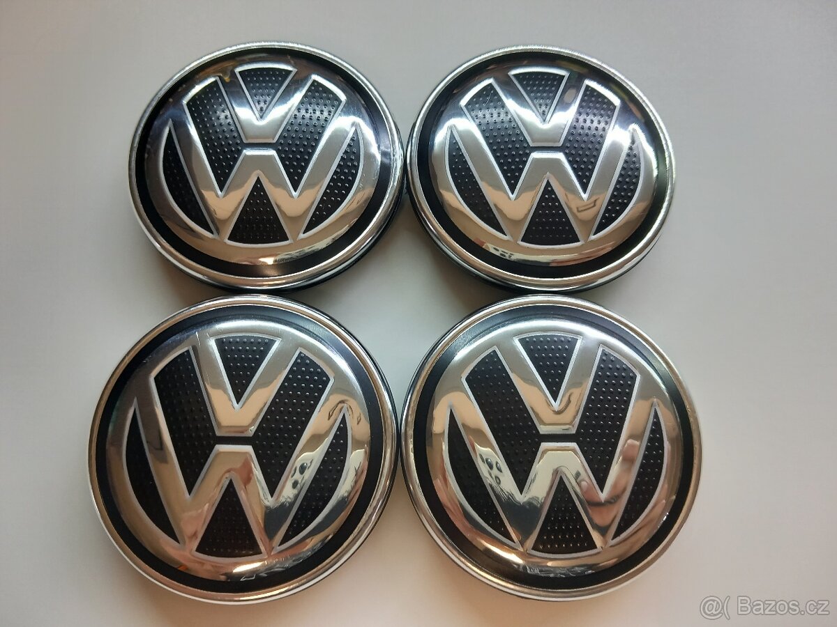 Středové krytky Vw, 56x52mm, struktura logo - 10