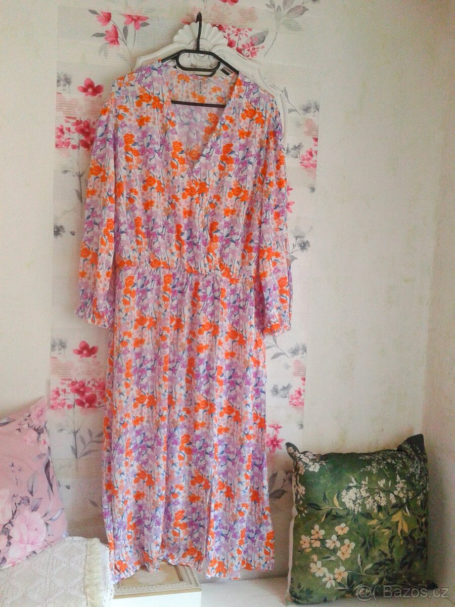 Krásné midi šaty 46/48 - 10