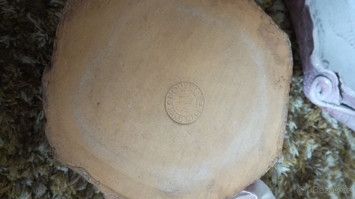 Keramická růžovo-bílá sada - 10