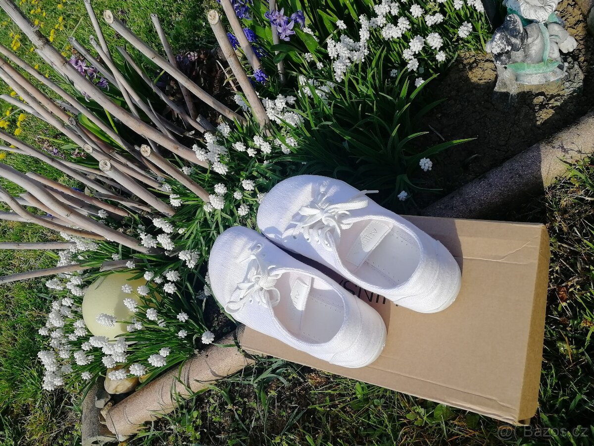 Ahinsa bílé tenisky - 10