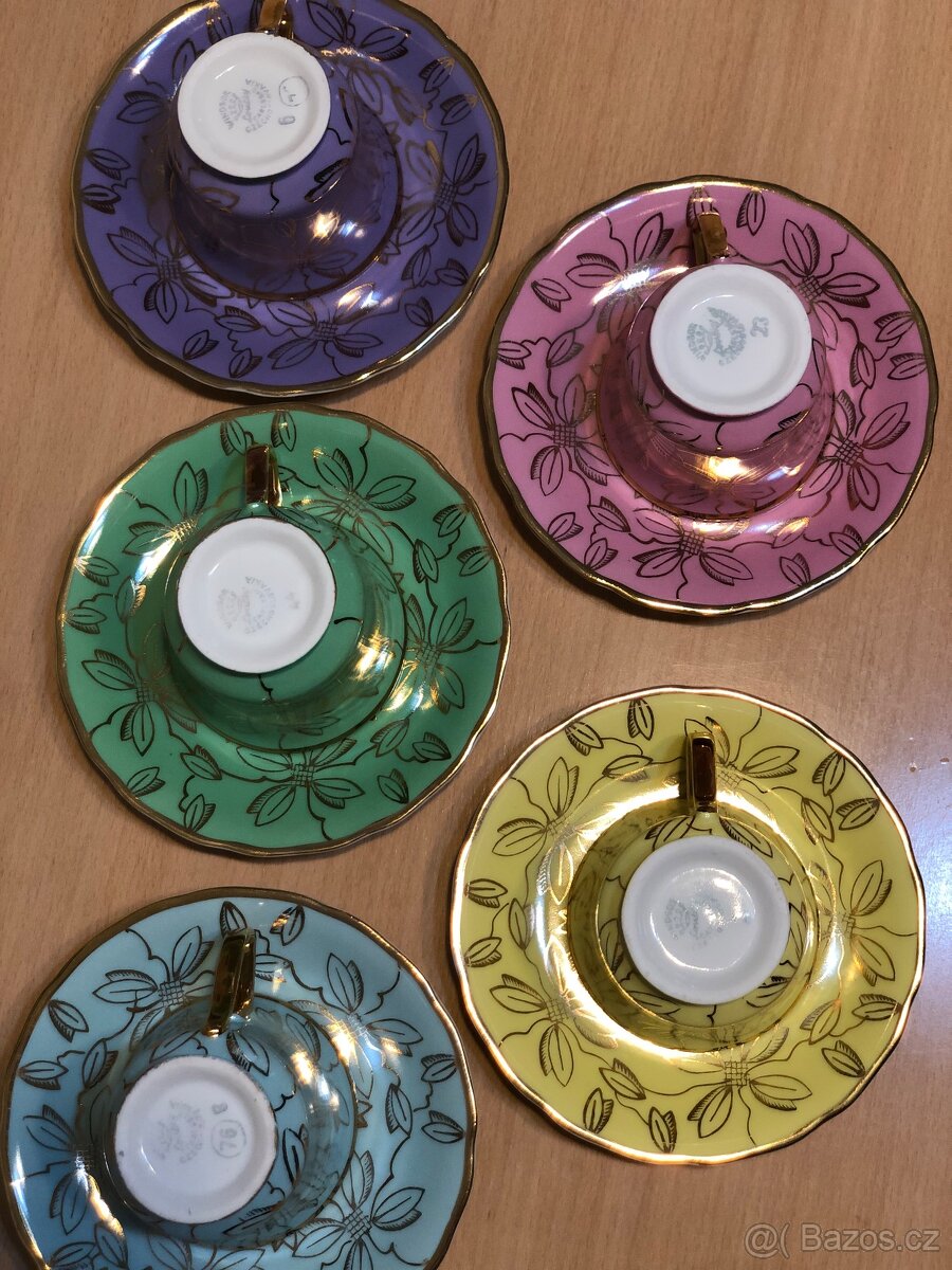 Sada 5 kávových šálků, zn. Windsor - 10