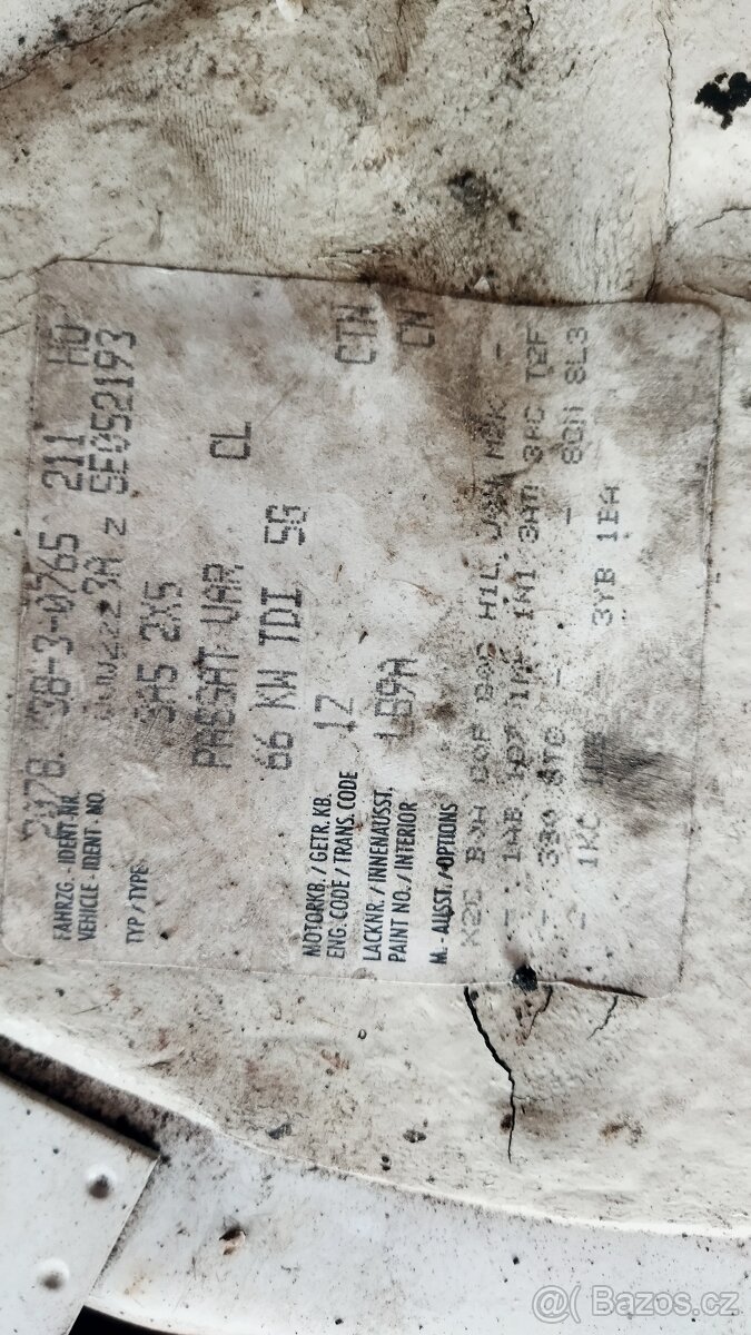 Volkswagen Passat B4 1.9TDI 66kW 1Z, CTN - 10