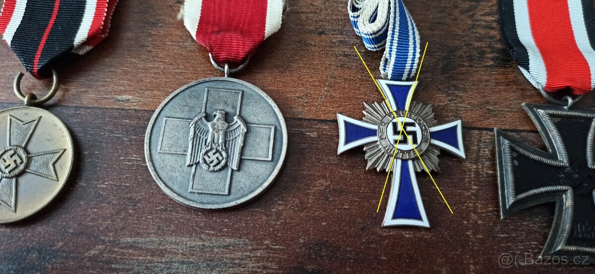 Medaile, vyznamenání, odznaky Německo. - 10