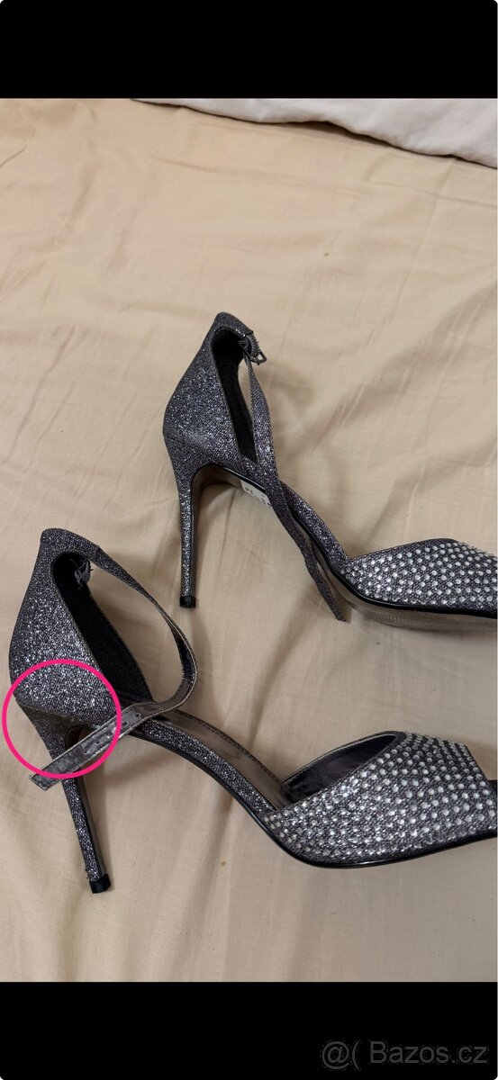 dámské třpytivé sandálky vel. 43 - 10