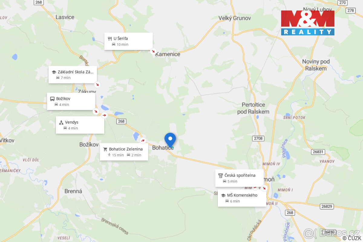 Prodej pozemku k bydlení, 1345 m², Bohatice - 10