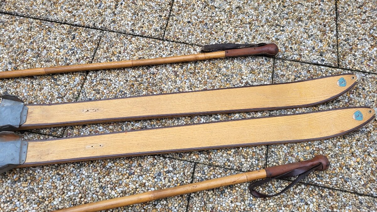 Staré dřevěné lyže Sulov - 10