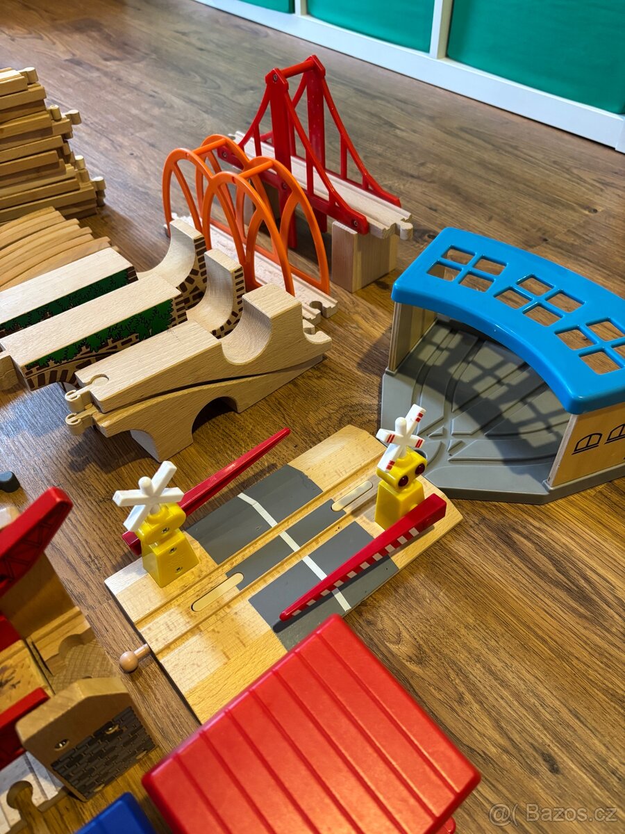 👑 MEGA SET Dřevěné vláčkodráhy – Přes 300 dílů 🚁 - 10