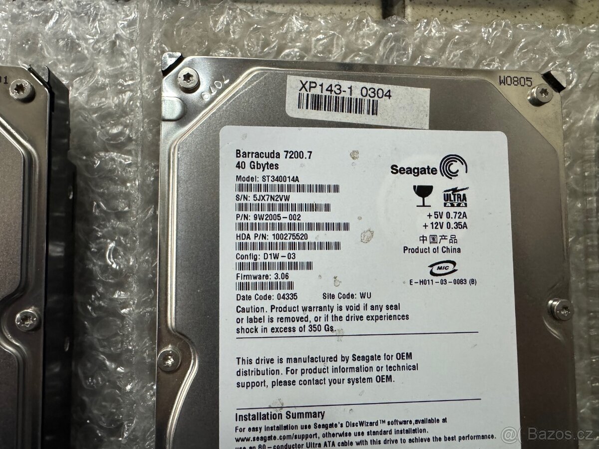 Hard disky Seagate Micron HDD SSD SATA M2 - 10