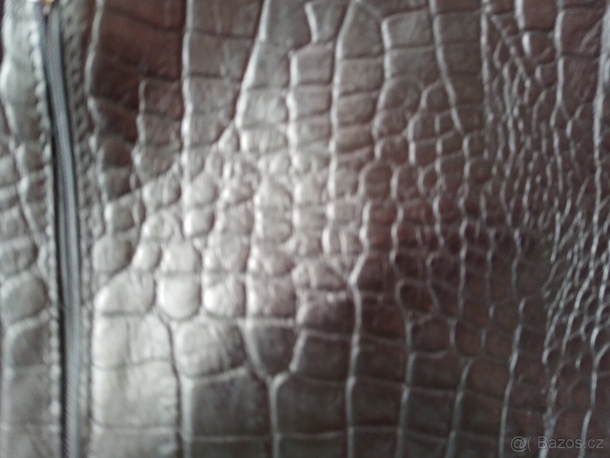 kožená kabelka,vintage kožená taška,menší taška - 10