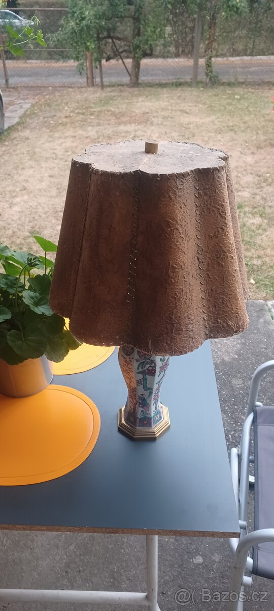 Porcelánová stolní lampa - 10