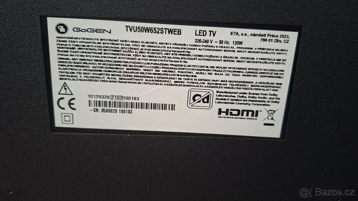 Smart Televize GoGEN 4K Ultra HD 127 cm - 10