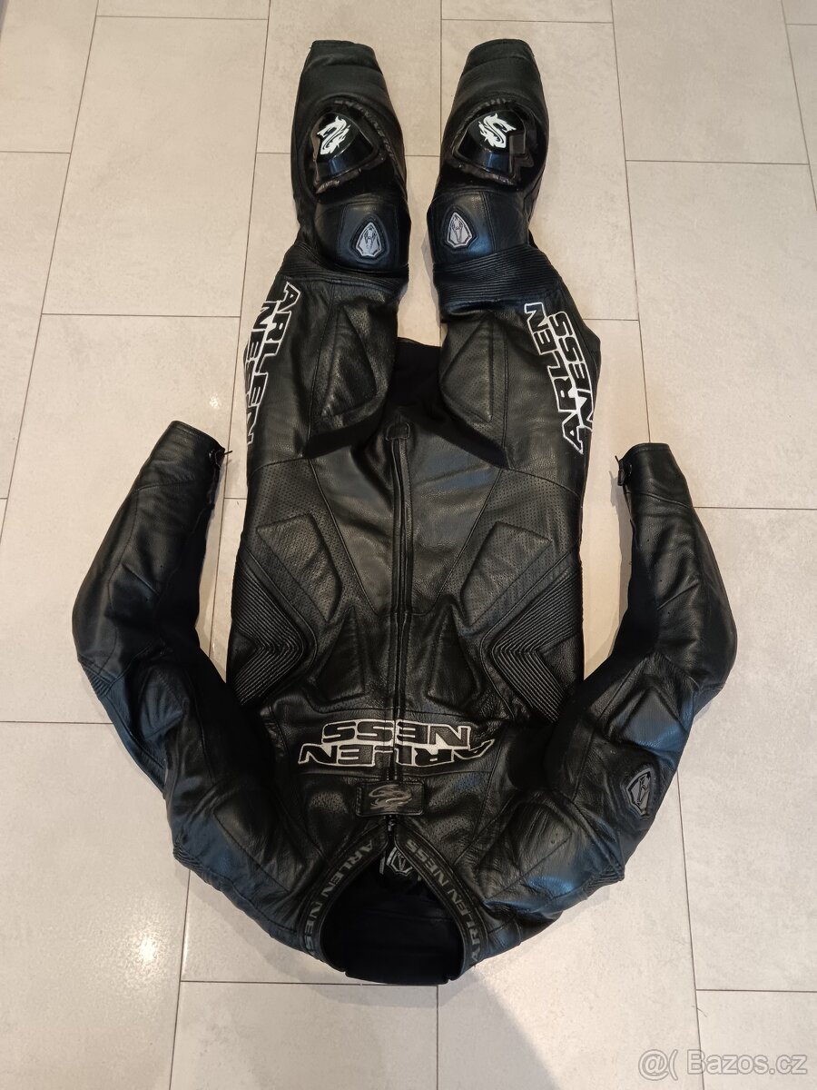 Arlen Ness Racing-Pánská kožená moto kombinéza, jednodíl - 10