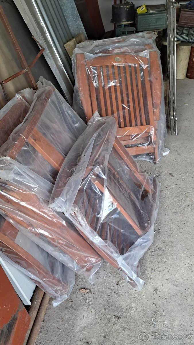 rozkládací stůl + 6 polohovací křeslo Mountfield - 10