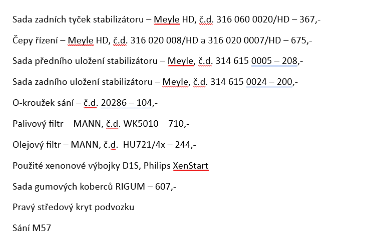 Díly podvozku a další - BMW E90/E91 - 10
