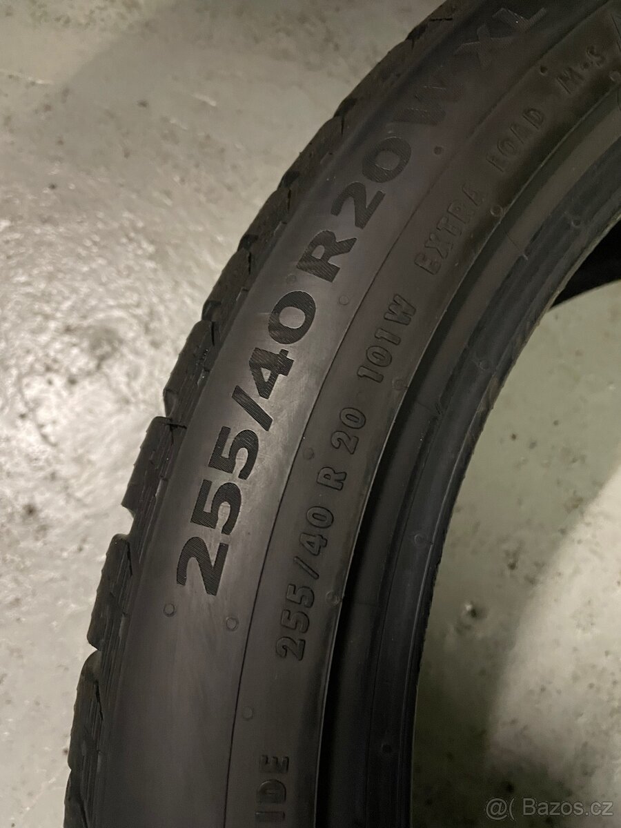 Zimní pneu 4ks Continental 255/40/20 90% - 10