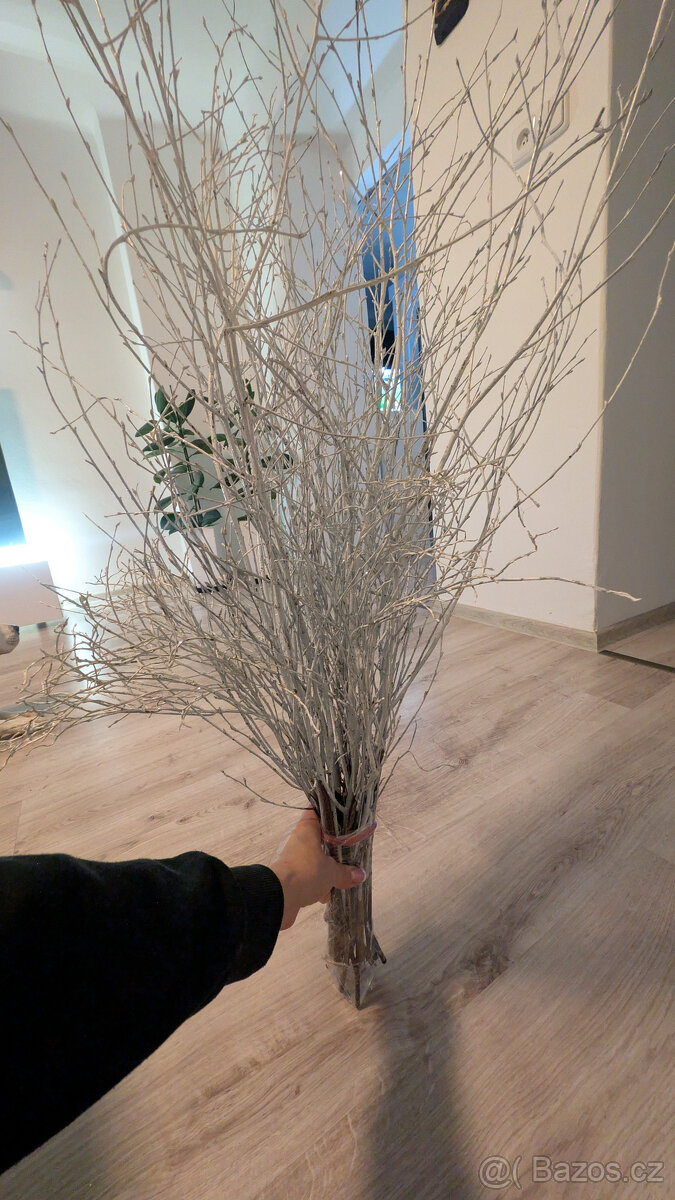 Vanocni vetve se trpytkama ve vaze vc.kaminku - 10